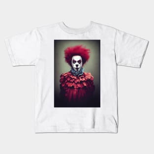 A Creepy, Scary Clown Kids T-Shirt